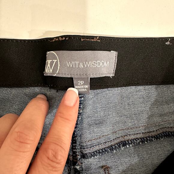 Wit & Wisdom Womens Ab Solution Size 2P Brittany High Rise Itty Bitty Boot Jeans - Picture 5 of 9